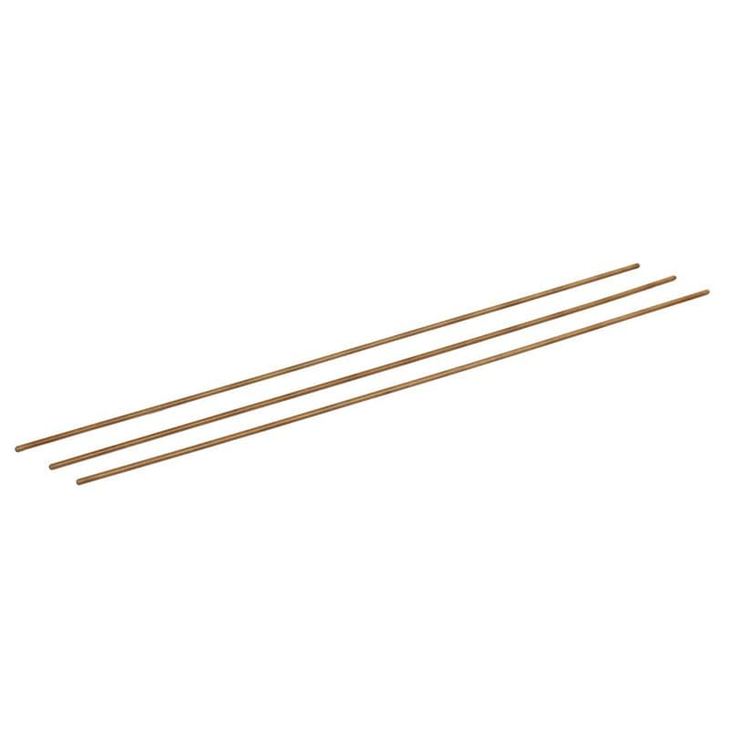 sourcing map Tige Filetée M2x250mm fileté mâle 0,4mm Pas Laiton Tige Doré 3pcs