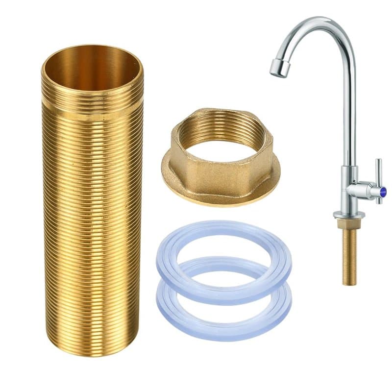 ADERTOS Kit de Réparation de Robinet, Wasserhahn Verlängerte Hohe 1 Robinet Mitigeur, Kit D'accessoires de Fixation Filetés en L