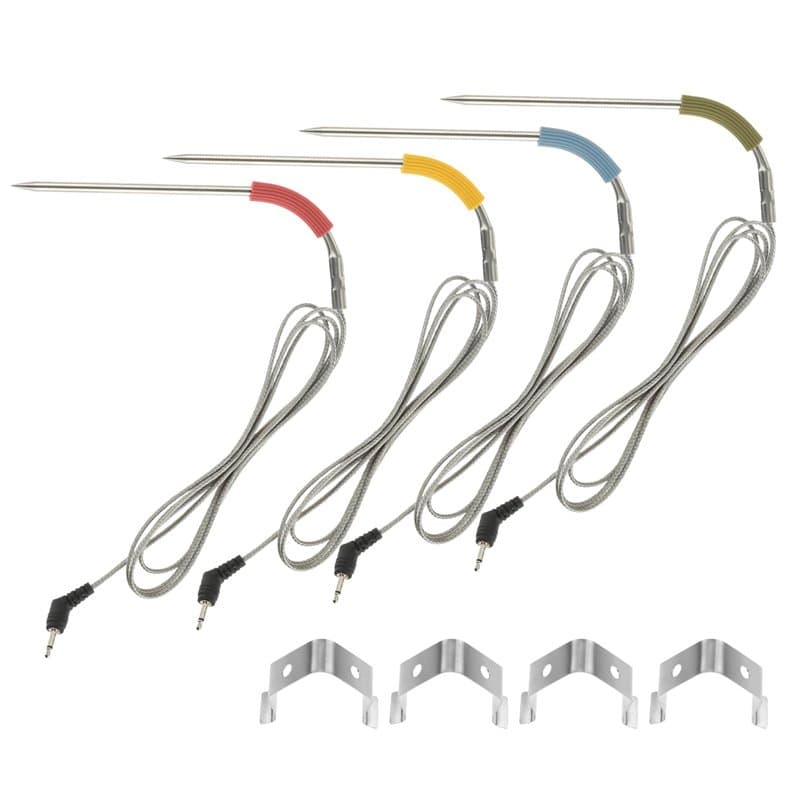 Bowarepro Lot de 4 sondes de rechange pour barbecue Weber Igrill 2 Igrill Mini Igrill 3 - Kit de rechange pour barbecue à viande