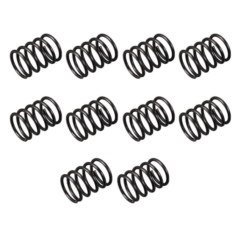 sourcing map Ressort de Compression 1.2mm Fil Diamètre, 12mm OD, 15mm Libre Longueur Ressort Acier Noir 10Pcs