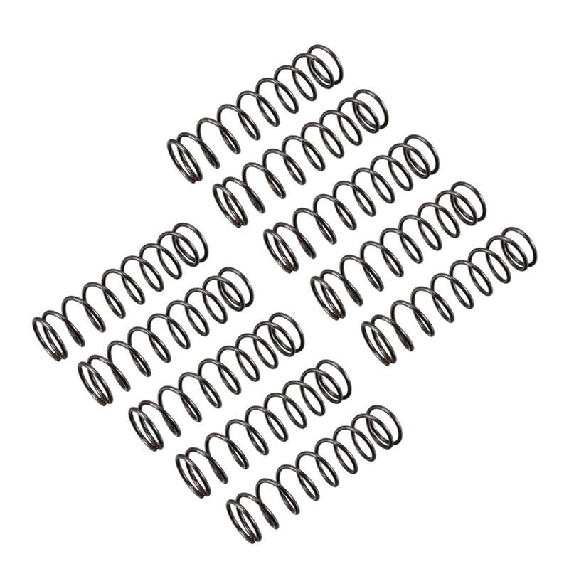 sourcing map Ressort de Compression 1.2mm Fil Diamètre, 14mm OD, 50mm Libre Longueur Ressort Acier Extension Ressort Noir 10Pcs