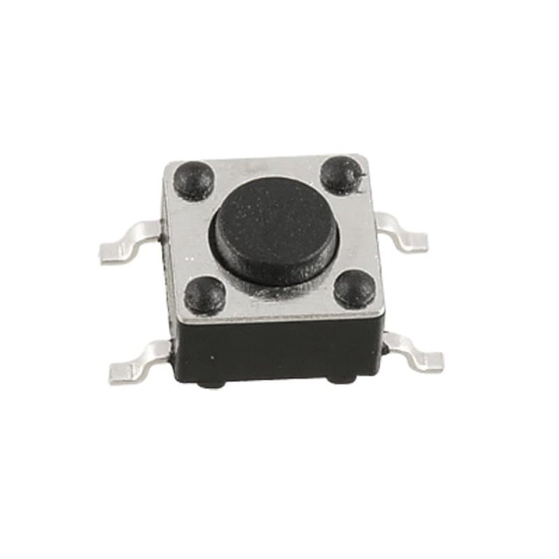 sourcing map 10Pcs Momentané Tact Tactile Poussoir Bouton Interrupteur En surface Monté Appareils PCB 4 Pin 6 x 6mm x 4.3mm