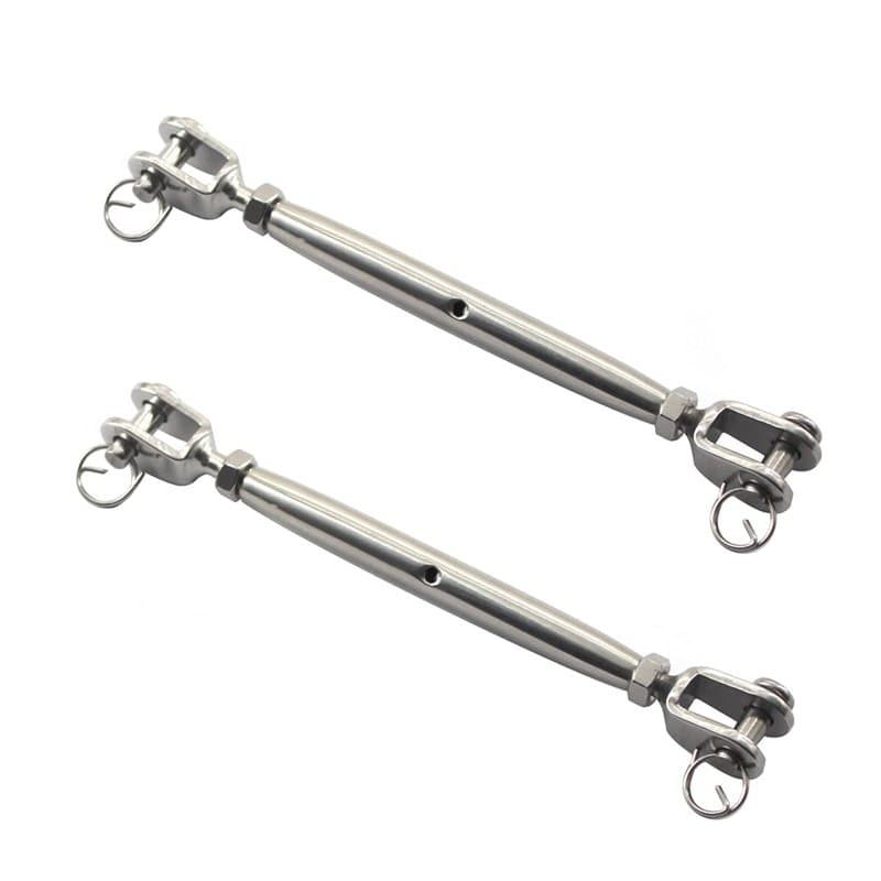Lot de 2 tendeurs à vis M10 en acier inoxydable 304 avec corps fermé