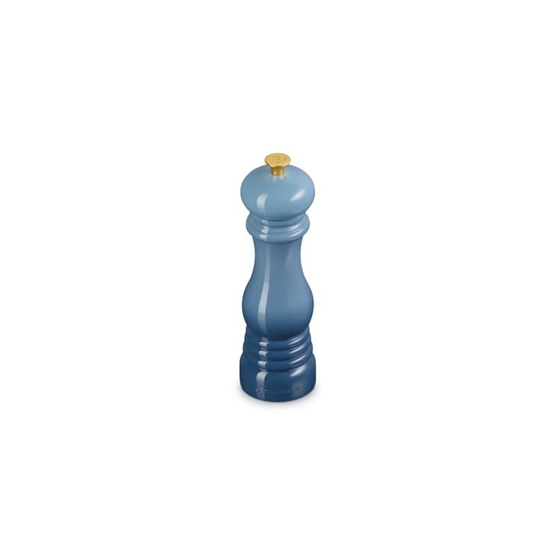 Le Creuset Moulin à poivre en plastique ABS 6,2 x 6,2 x 20,8 cm, broyeur en céramique, chambray 44001214340100