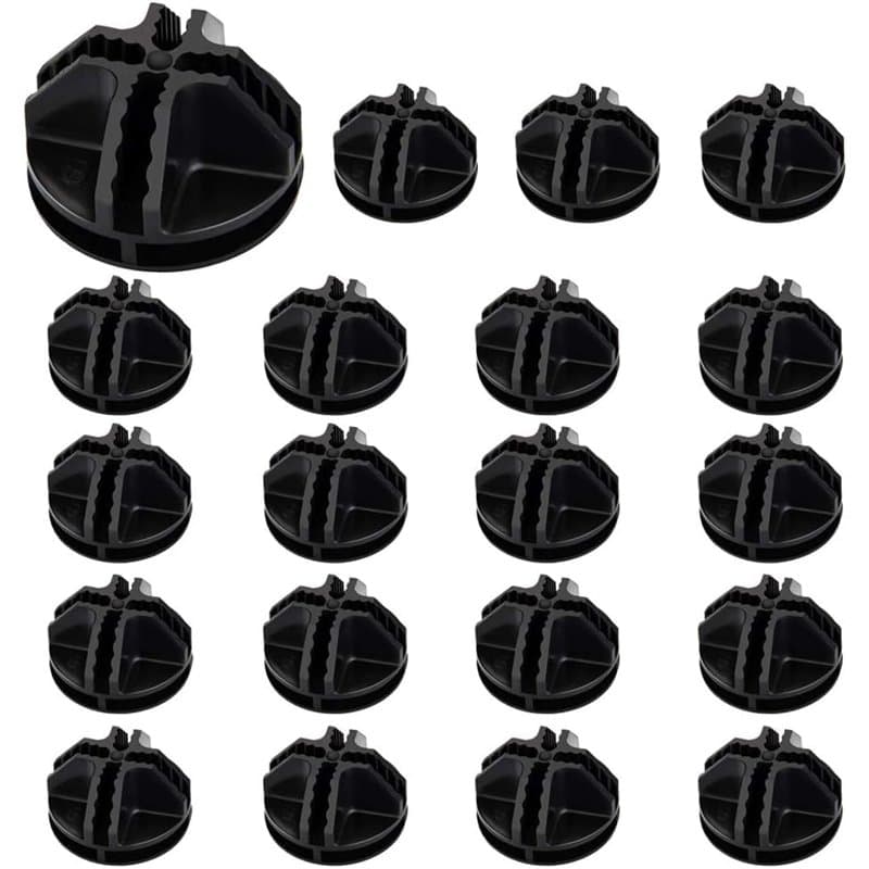 AFASOES 20 Pcs Connecteurs en Plastique Cube de Grille Connecteurs Organizer Connecteur Emboîtable Faciel a Utiliser pour Armoir