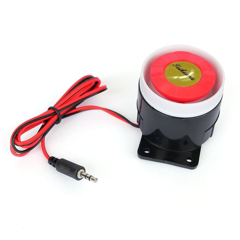 Taikuwu 12V 120dB Mini Sirène Filaire pour GSM Système de sécurité d'alarme Alarme Accessoires sirène Domicile D'alarme de Sécur