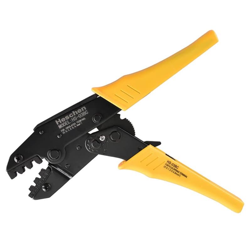 Heschen Pince à sertir à cliquet, HS-03BC, bornes non isolées et outils de sertissage de réceptacle, Utilisation pour 0,5-6 mm²