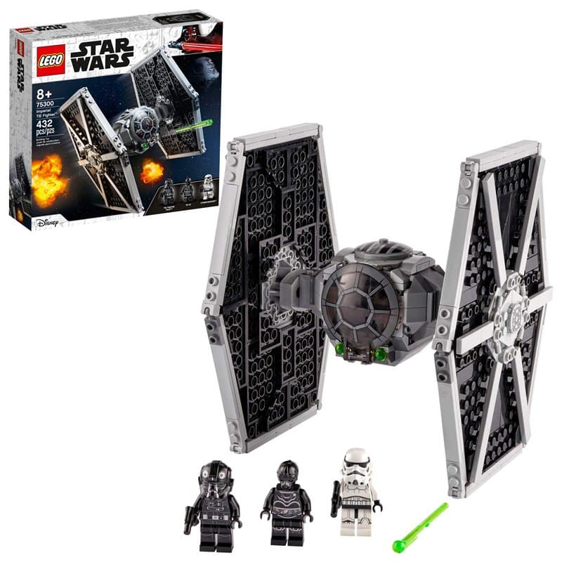 LEGO 75300 Star Wars TIE Fighter Impérial, Jouet de Construction, Vaisseau Spatial, avec Minifigurines Stormtrooper, Droïde et P