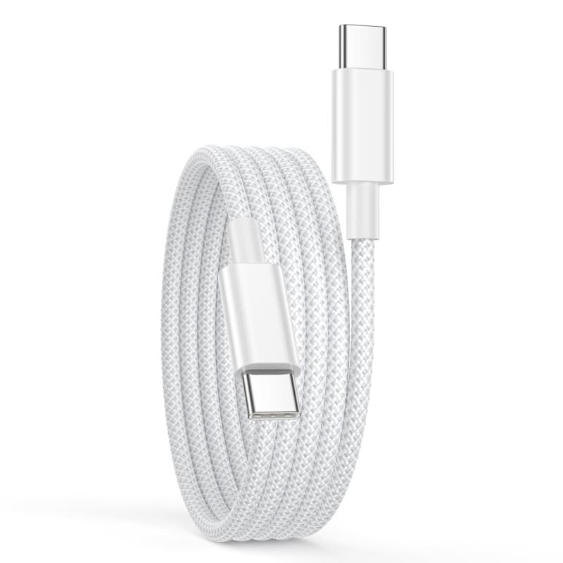 Câble USB C vers USB C 2M, 60W Câble USB C Charge Rapide pour iPhone 16/16 Pro Max/15/15 Pro Max/15 Plus,Macbook,iPad Air/Pro,Sa