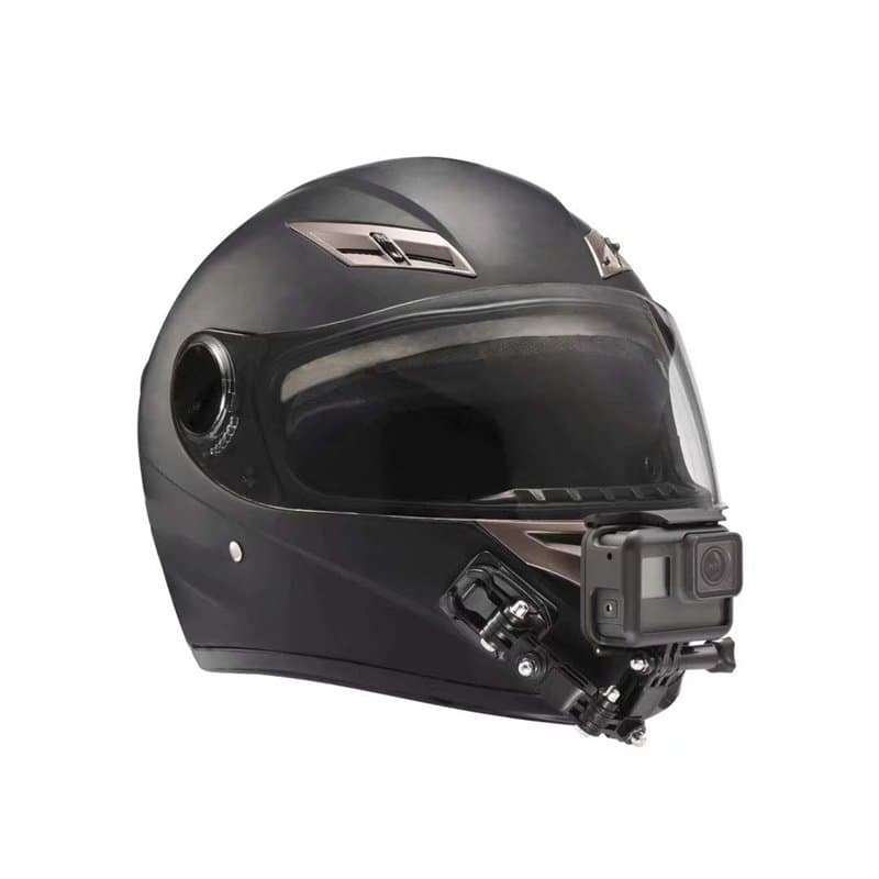 Casque de moto Casque de menton Pivotage 3 voies Rotation Rotation Kit de montage compatible witth Gopro Hero 10 Black, 9, 8, 7,
