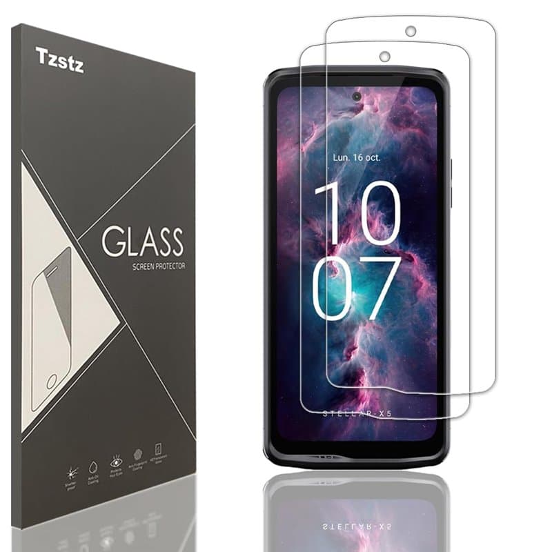 Tzstz 2 Pièces Verre Trempé D'écran Protecteur pour Crosscall Stellar X5 Dureté 9H Anti Rayures HD Film de Protection D'écran
