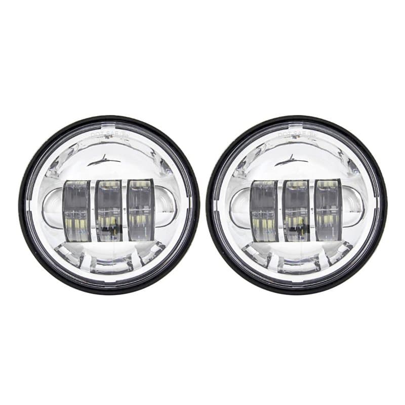 Paquet de 2 ampoules LED auxiliaires pour phares de moto Harley-Davidson de 4,5 pouces