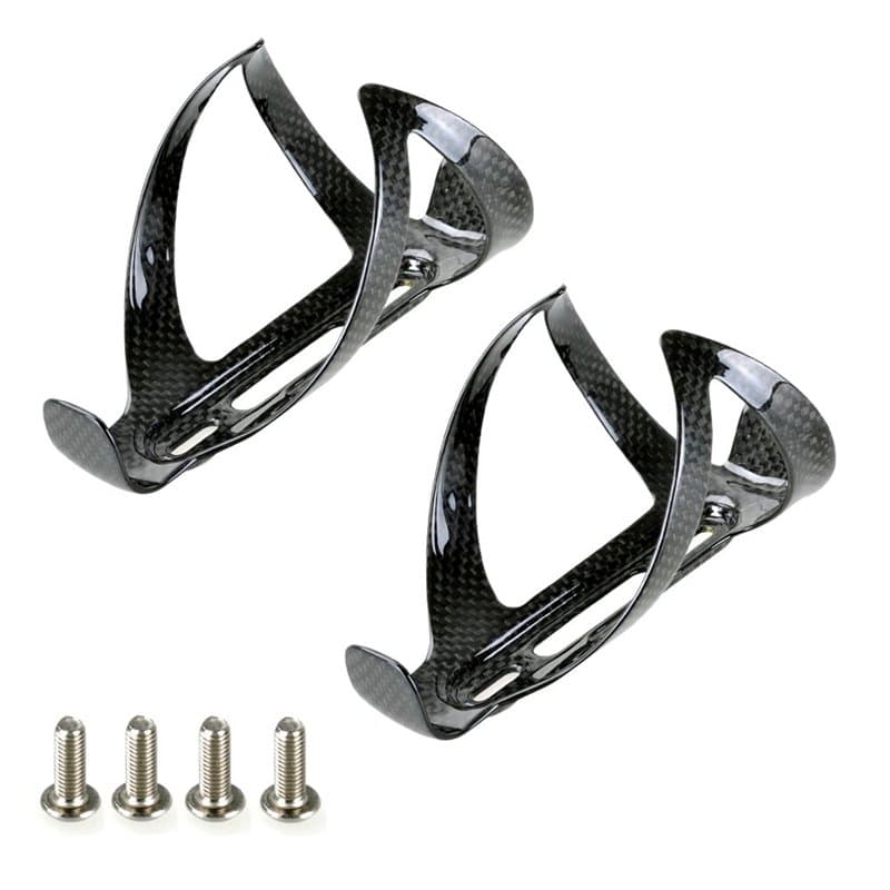 PERGEAR Porte-bidon en Fibre de Carbone 2 Pièces pour Vélos de Route, Vélos de Montagne (VTT), Léger 23 g pour Bouteille de 72 m