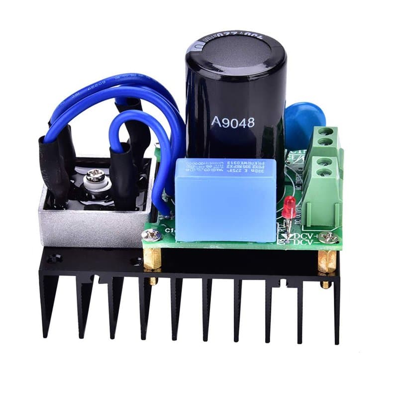 Module de Redressement, 0-220V AC à 0-311V CC 10A Module de Carte de Redresseur Universel Carte d'Alimentation à Protection Mult