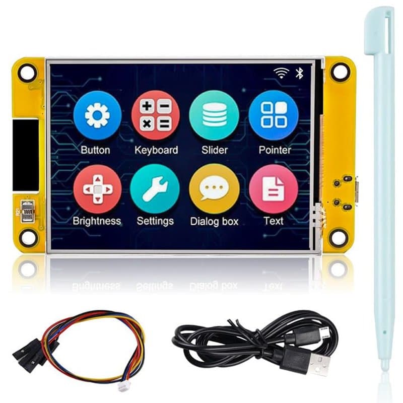 Vegena ESP32 Display, Écran 2,8" ESP32, Module de Développement, Moniteur Tactile WiFi Bluetooth 2,8" 240 x 320 Compatible avec
