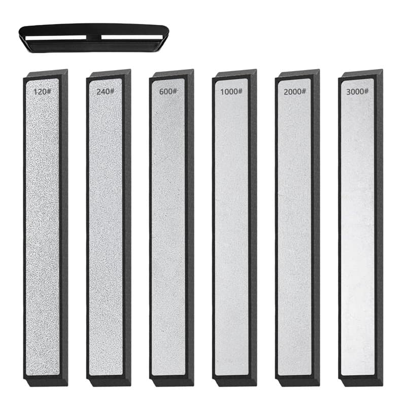 Pierres A Aiguiser Diamantées,Affûteuse Pour Couteaux De Barre En Pierre Avec Support Pour Aiguiser Couteaux,Pierre A Affûter En