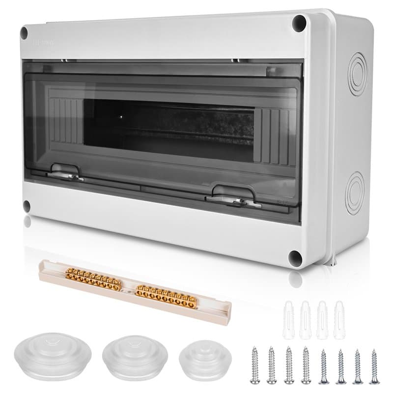 Coffret Electrique Etanche Exterieur Boîtier: Boîte Etanche Electrique Exterieur IP65, Tableau Electrique 1 Rangée, Boîtier Elec