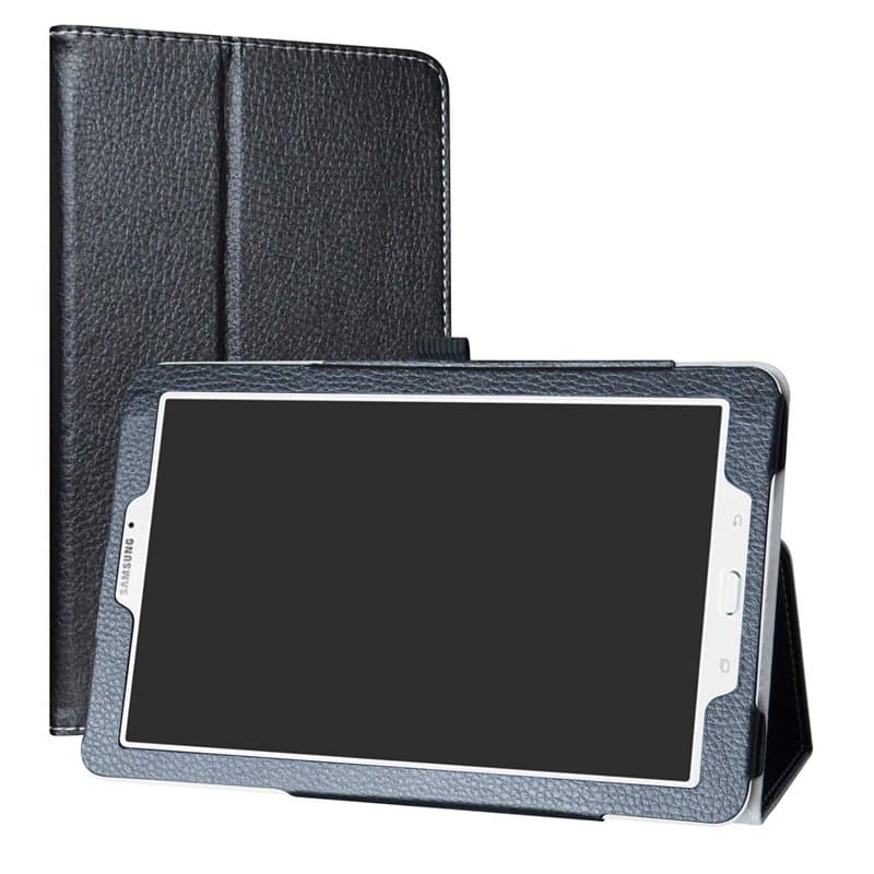 MAMA MOUTH Coque pour Samsung Galaxy Tab E 9.6, Slim Folio PU Cuir Debout Fonction Housse Coque Étui Couverture pour 9.6" Samsun