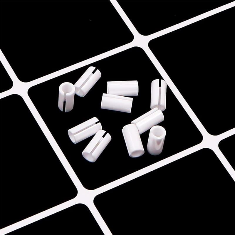 POFET Lot de 10 manchons en céramique de rechange pour stylos à lumière rouge 7 mm Blanc