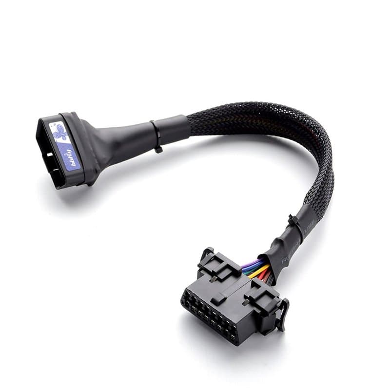 bbfly-A15 Câble répartiteur 16 Broches mâle à Femelle câble d'extension OBDII, Rallonge OBD2 (30CM/1FT)