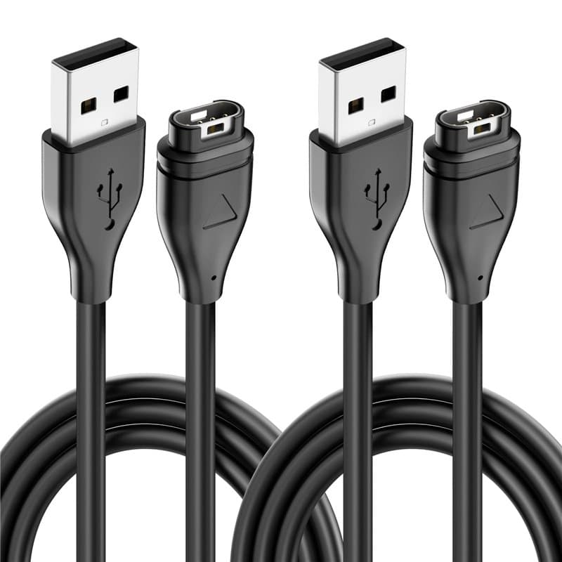 Lot de 2 Chargeur pour Garmin Montre,Câble USB de Charge pour Garmin Fenix 7 7S 7X 6 6S 6X Pro 5 5S 5X,Forerunner 935 945 745 45