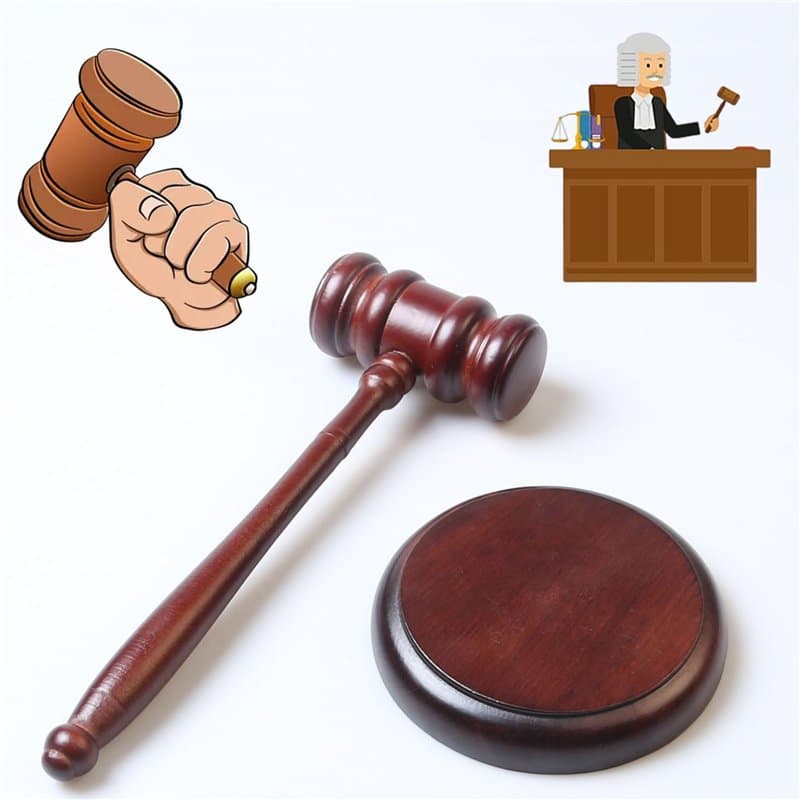 ZHYUAN Maillets en Bois,Juge marteau,Mmarteau de vente aux enchères,Gavel du juge,Marteau de vente aux enchères en bois,Parfait