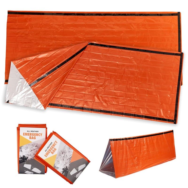 BRAMBLE 2 Couverture Thermique de Survie Urgence, Sac de Couchage, Tente de Survie, 213x91cm - Solide & Fiable - Camping, Randon