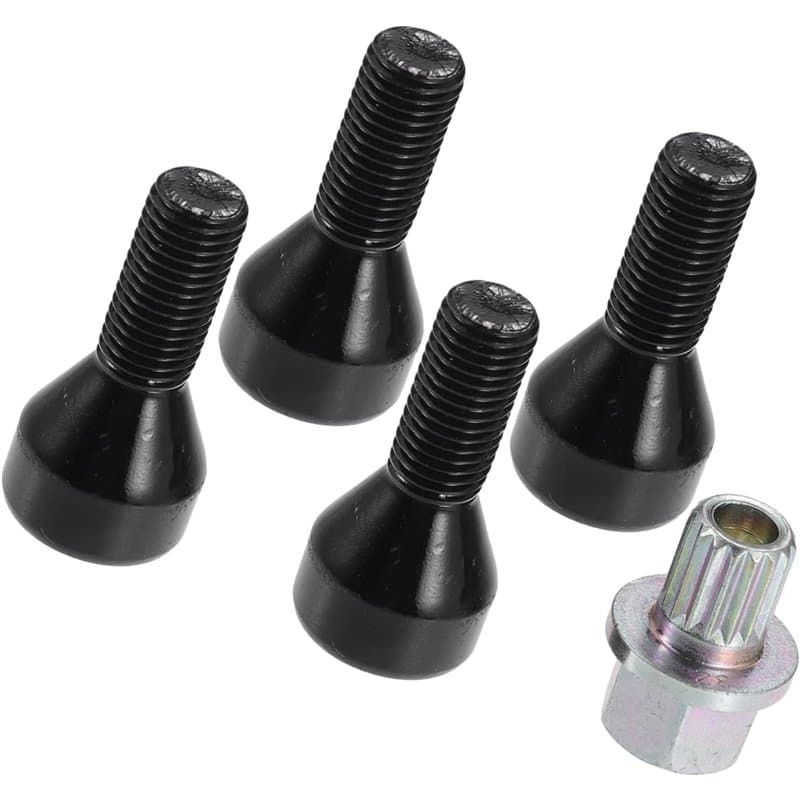 Dixhills Écrous de verrouillage de roue M12 x 1,5 - Compatible avec les séries 1/3/5/6 E88 E60 E90 - Remplace 36136786419 361367