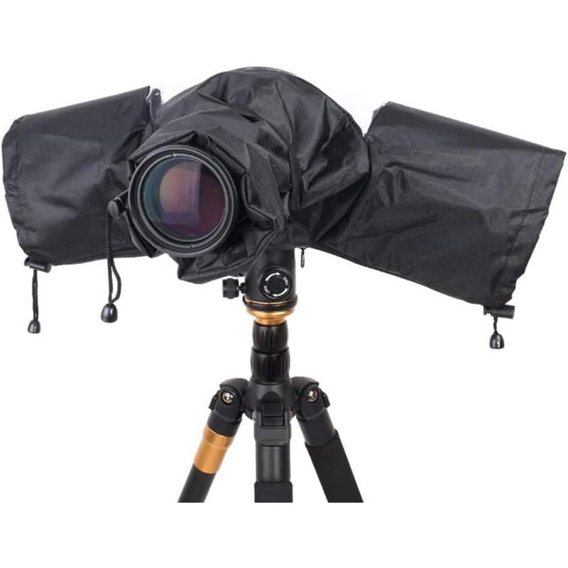 Housse de Protection Imperméable pour Appareil Photo - Couverture Anti-Pluie pour Canon, Nikon, Sony, Pentax & Panasonic (DSLR/R