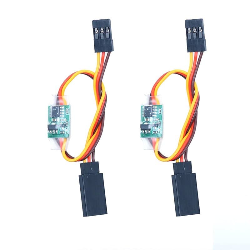 CENPEK Lot de 2 inverseurs de signal servo RC 2,4 V vers 24 V 5 A pour servomoteur de direction d'avion