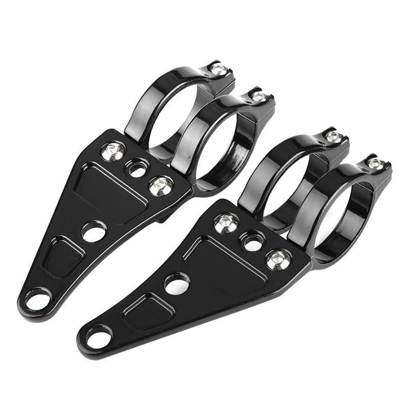Patte De Phare Moto,Fixation Phare Fourche 35,Support Phare Moto,Motorcycle Headlight Bracket 43Mm,Support De Phare Moto,Support