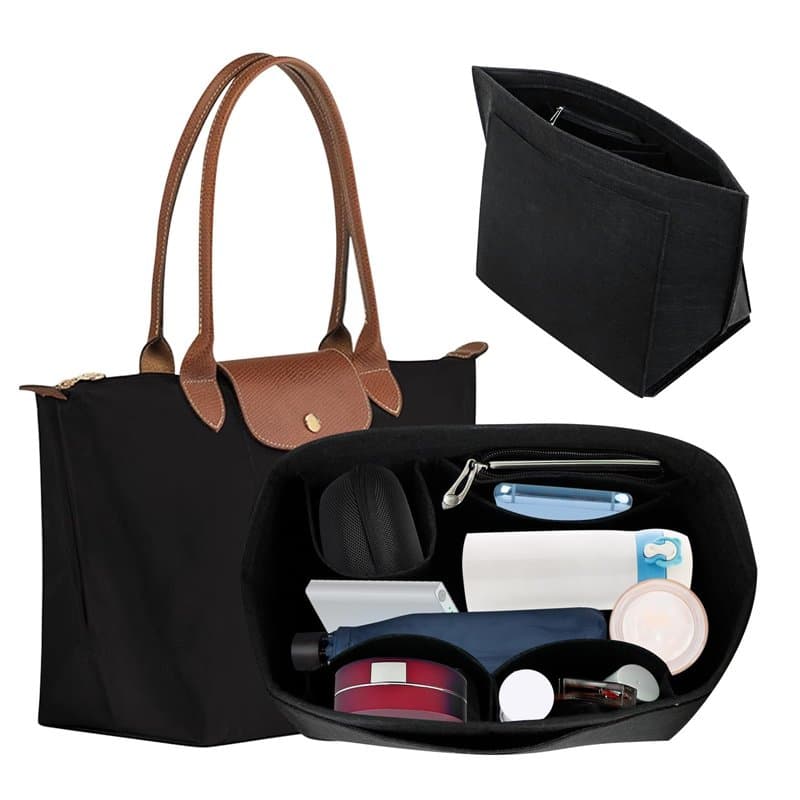 Organisateur de Longchamp Sac à Manches Longues, Organiseur de Sacs à Main Pour Femmes, Organiseur de sac à Main en Feutre, pour