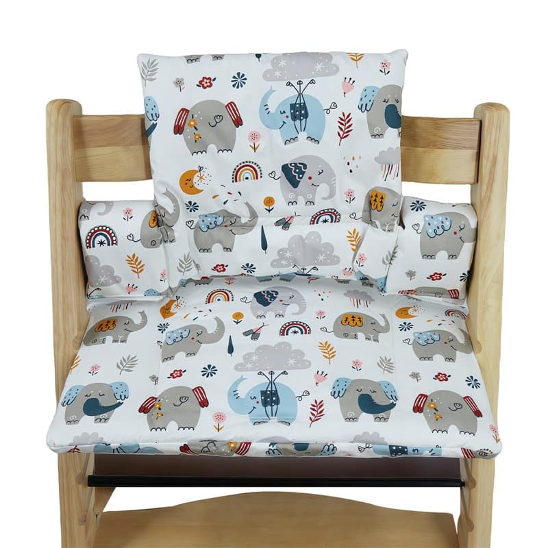 LEKEFET Kids Coussin d'assise pour chaise haute Stokke Tripp Trapp Trapp - 2 pièces - Imperméable - Amovible - Doux - Nettoyage