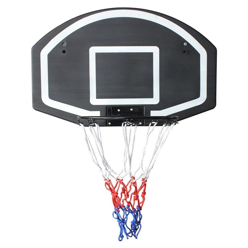 FUNJEPE Panier de basket-ball mural, grand panneau arrière de 72,4 x 45,7 cm, panneau arrière en polyéthylène incassable, filet