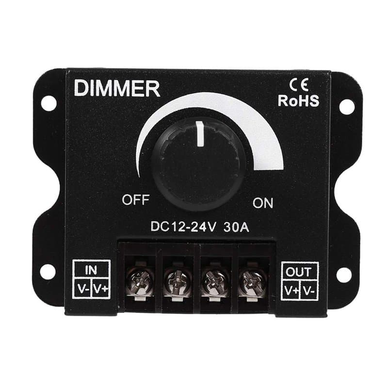 Strip Led Controller - 12V-24V 30A Led Switch Gradateur Opérateur Manuel Opération for Strip Light Single Color
