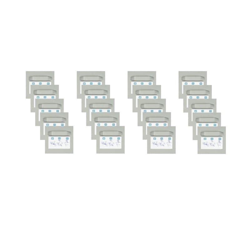 Lot de 20 plaques adhésives, 45 x 45 mm, avec œillet pour accrocher un miroir ou un tableau Dibond, suspension murale