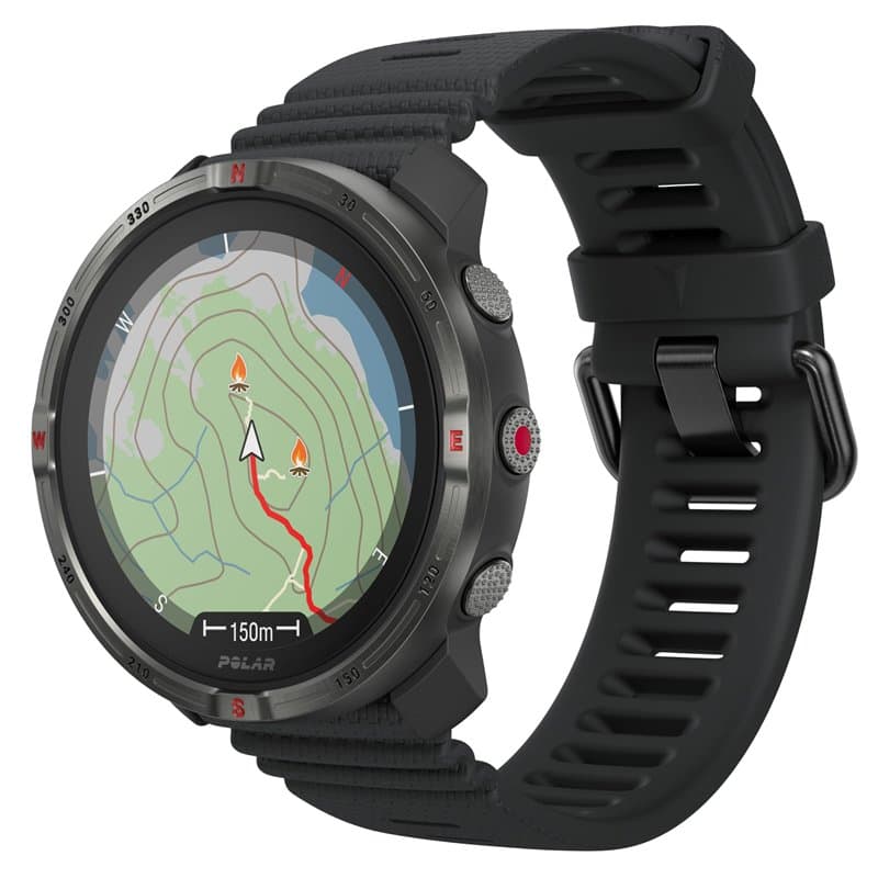 POLAR Montre GPS Multisport Outdoor Grit X2 – Écran AMOLED, Cartes Hors Ligne, GPS Double fréquence, ECG au Poignet, Technologie