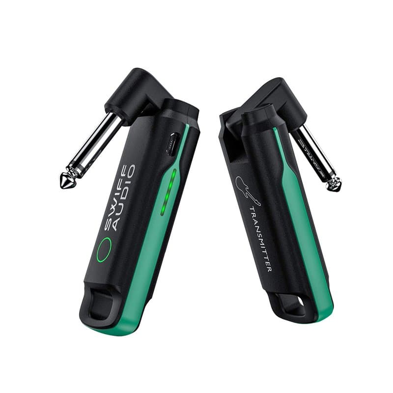 SWIFFAUDIO Récepteur émetteur sans fil pour guitare, Système de Guitare Sans Fil, système audio numérique sans fil rechargeable