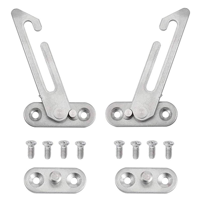 Lot de 2 entrebâilleurs de fenêtre en UPVC, en acier inoxydable 304, verrous de sécurité pour enfants avec vis pour fenêtre gauc