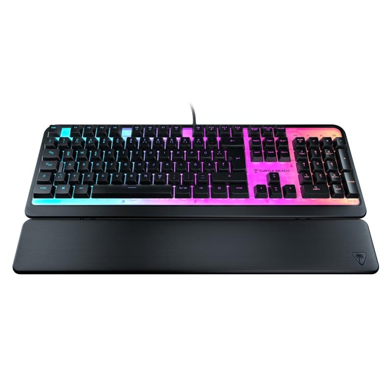 Turtle Beach Magma Clavier de Jeu RVB avec Touches à Membrane, Technologie avancée Anti-ghosting, Technologie Easy-Shift, éclair