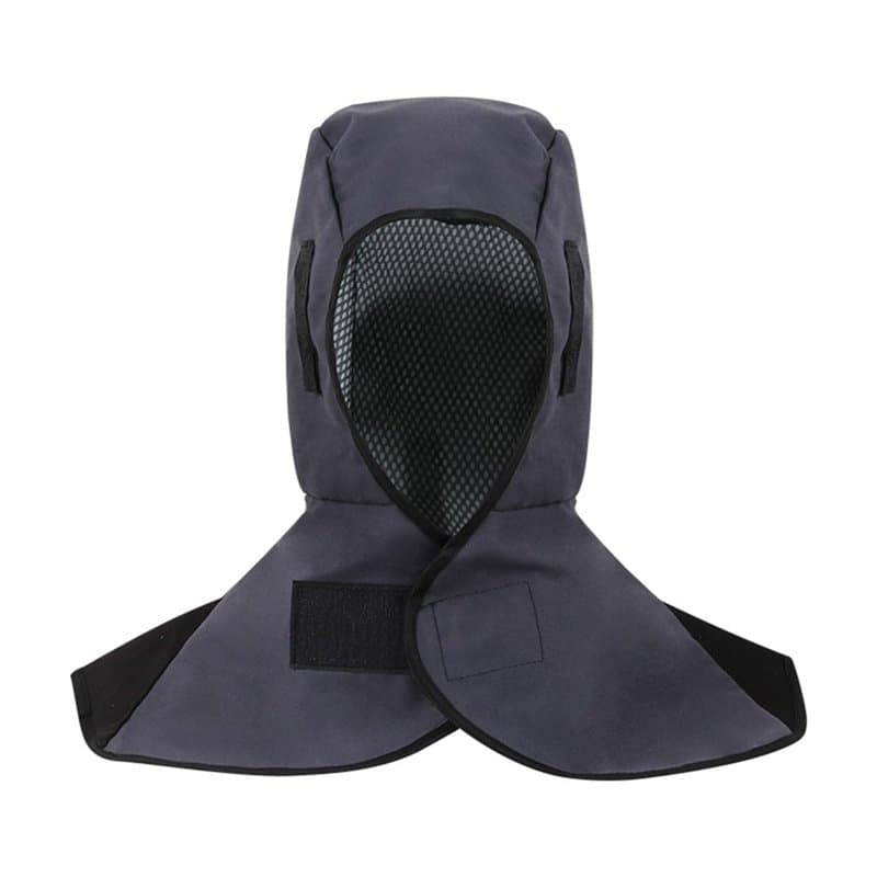 BOBOZHONG Capuche de Soudure,Masque de Soudure pour Soudeurs,Protection de La Tête et du Cou,pour Hommes et Femmes (Gris)