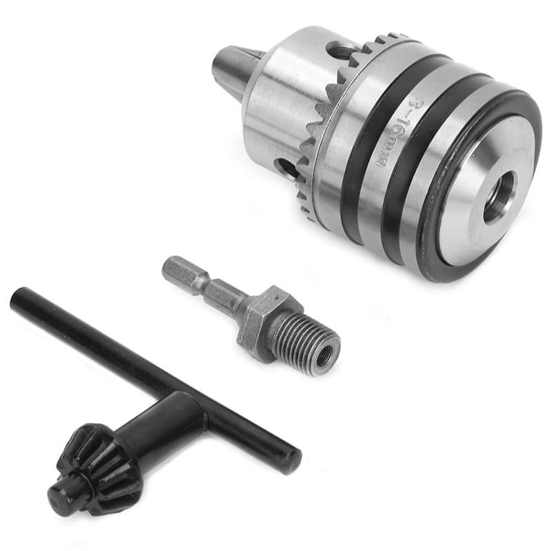 Mandrin pour perceuse 3,0-16 mm 1/2-20UNF Kit adaptateur mandrin pour perceuse type clé mandrin pour perceuse avec adaptateur he