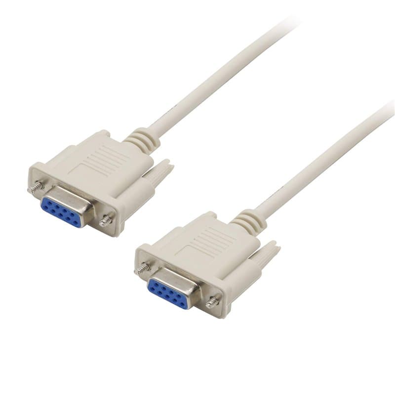 PNGKNYOCN Câble série RS232 Null Modem, câble d'extension croisé DB9 femelle à femelle 2-3 pour ordinateurs, imprimantes, scanne