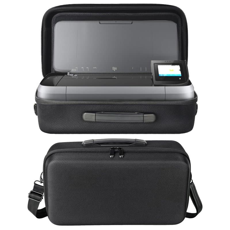Housse de Transport Rigide pour HP OfficeJet 250 Imprimante Tout-en-Un Portable (CZ992A) – Sacoche avec bandoulière Amovible, Co