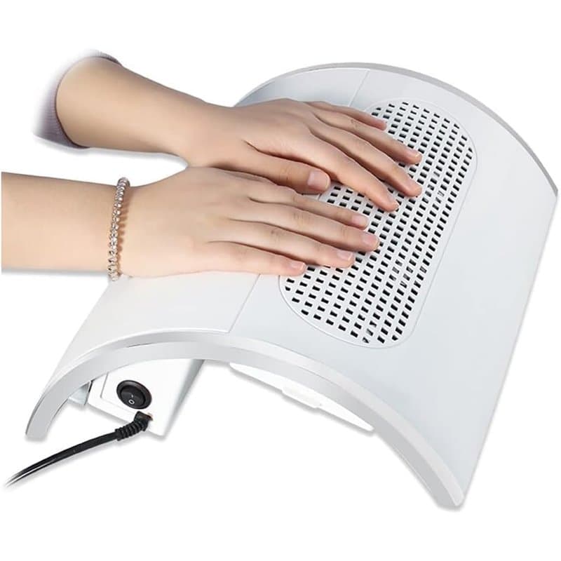 SQUADO Aspirateur à ongles professionnel avec repose-main, manucure, reconstruction, limage