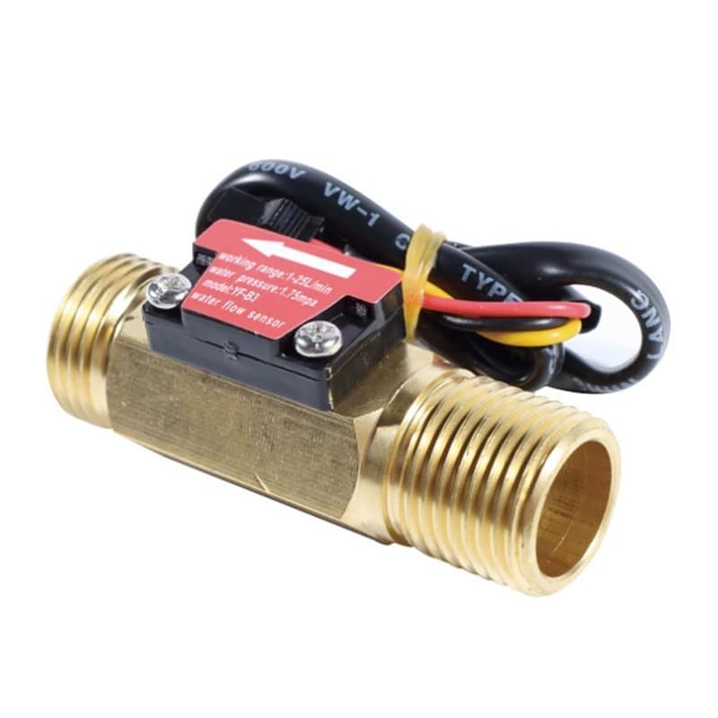 Capteur de débit d'eau G3/4, capteur de débit d'eau 3/4", débitmètre, capteur à effet Hall capteur de débit, interrupteur de déb