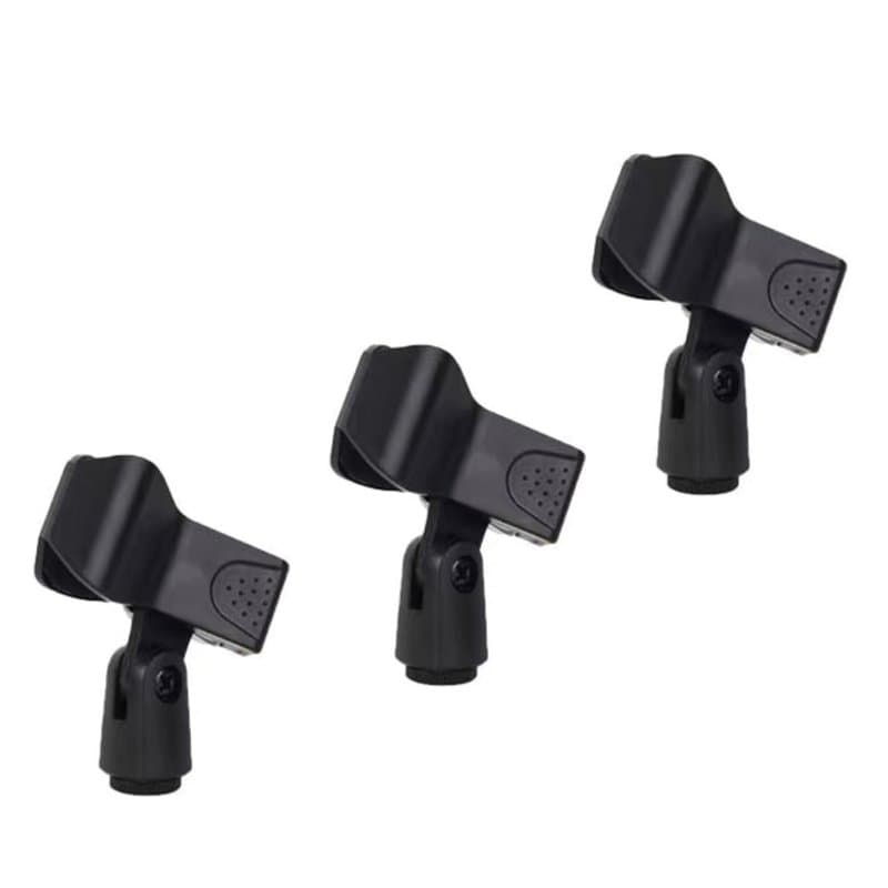 Pince Micro, 3 Pièces Support Universel de Microphone Clip de Qualité à Ressort pour Microphone Support pour Clip de Microphone