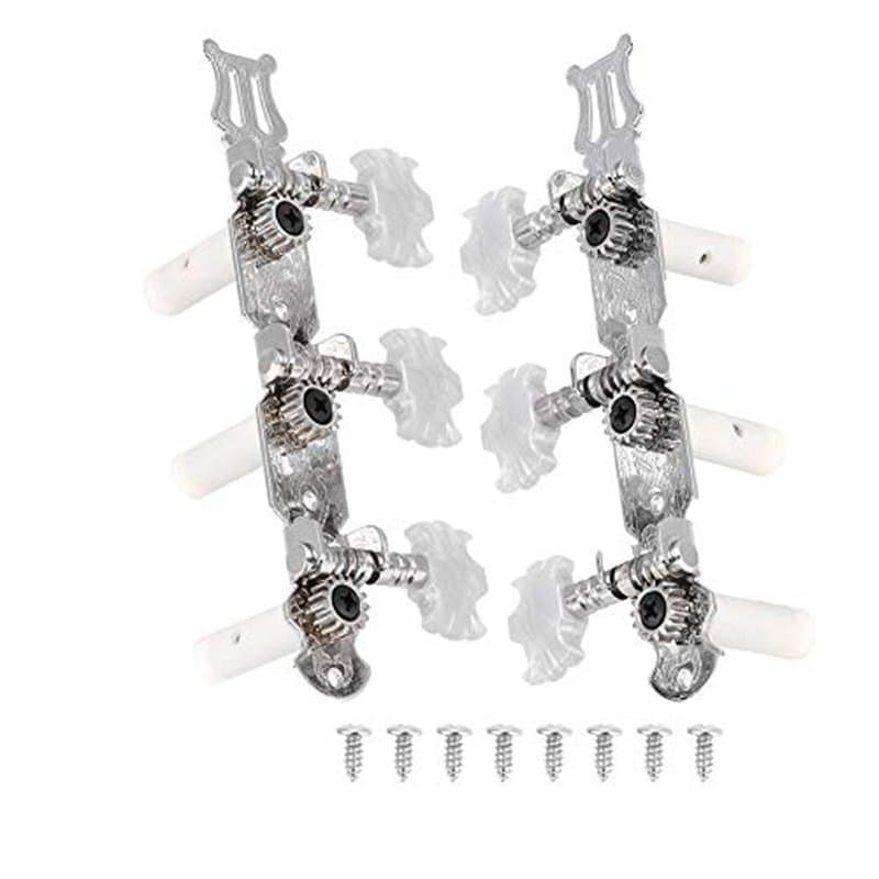 Cordes de Guitare Classique Tuning Peg Tuners Mécaniques Argent Cheville De Réglage Guitare Classique