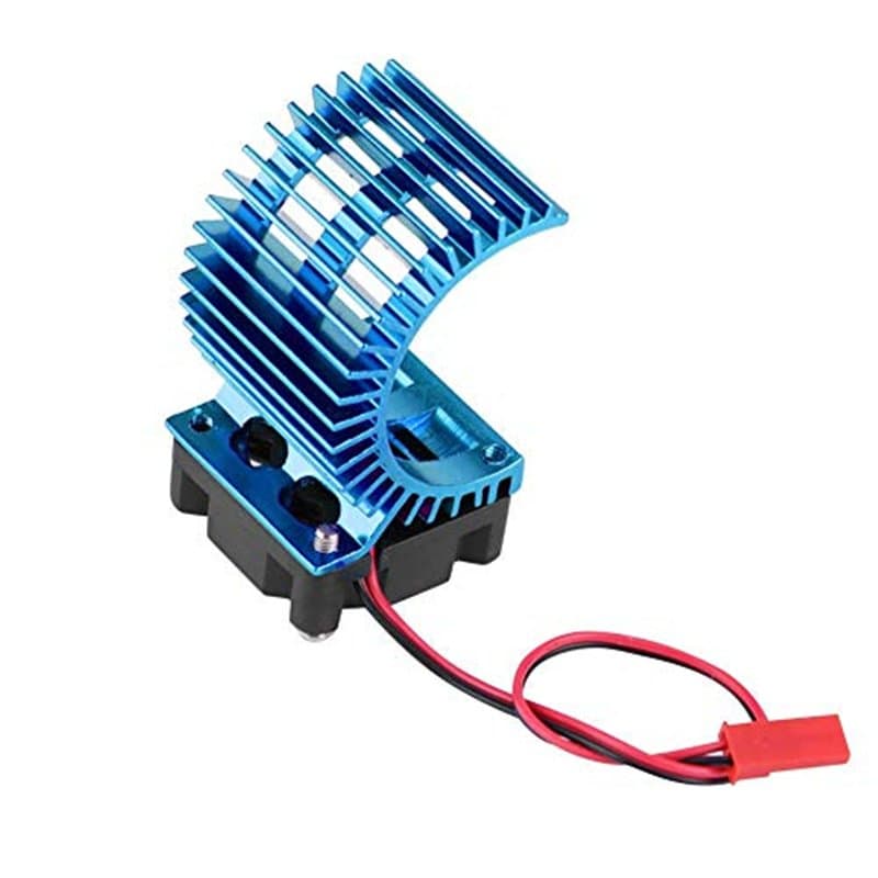 Tbest Dissipateur de Chaleur Moteur, Voiture RC Dissipateur de Chaleur Moteur 540/550 avec Ventilateur Compatible avec Les Modèl