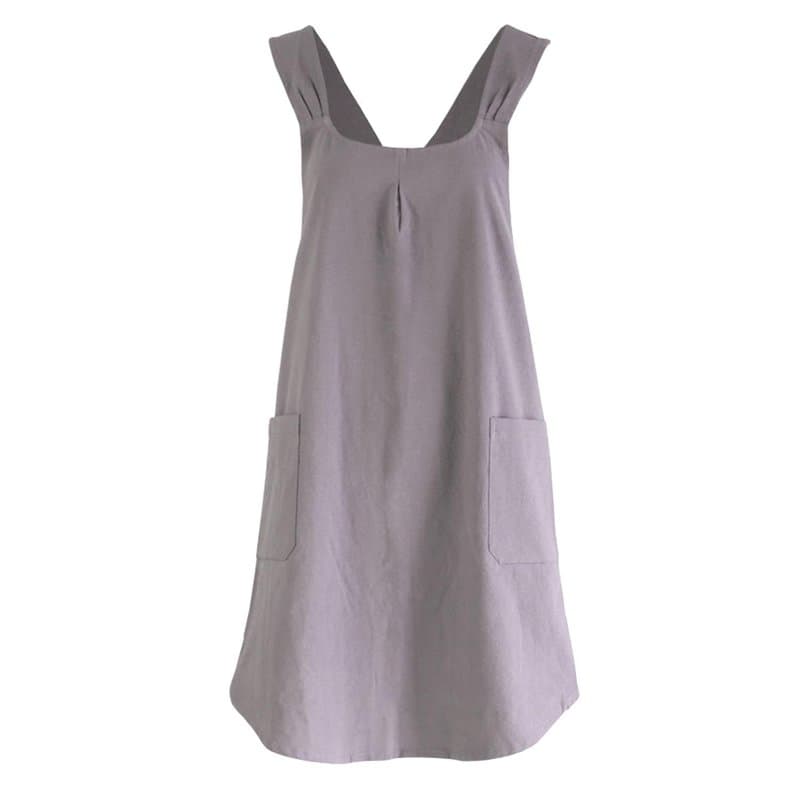 QFEHTHSK 1 Tablier Simple en Coton Et Lin De Style Japonais Et Coréen, Tablier De Maison pour Femmes, Tablier n'a Pas Besoin D'Ê